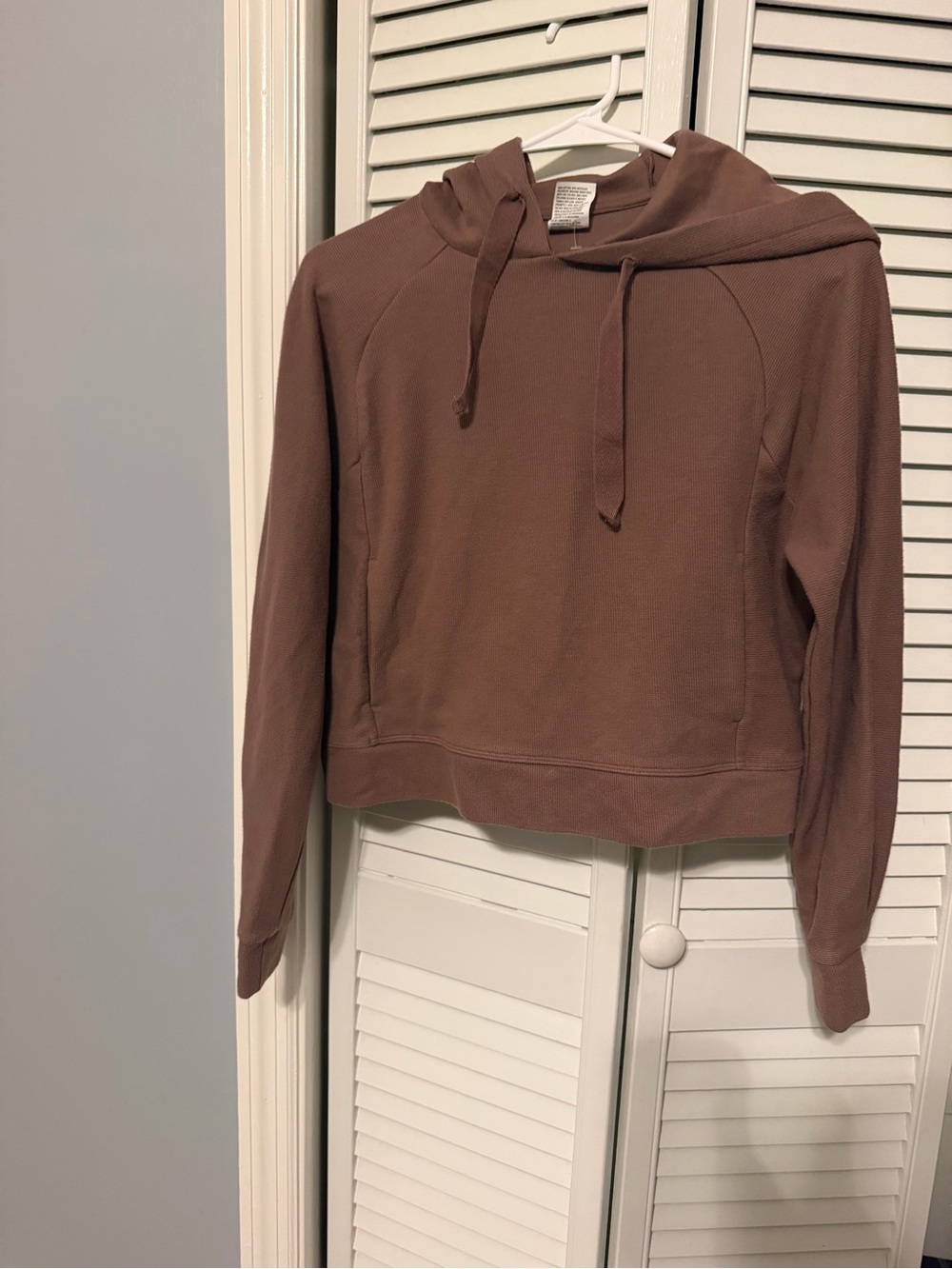 Crop brown hoodie
